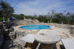 Pool and stone table