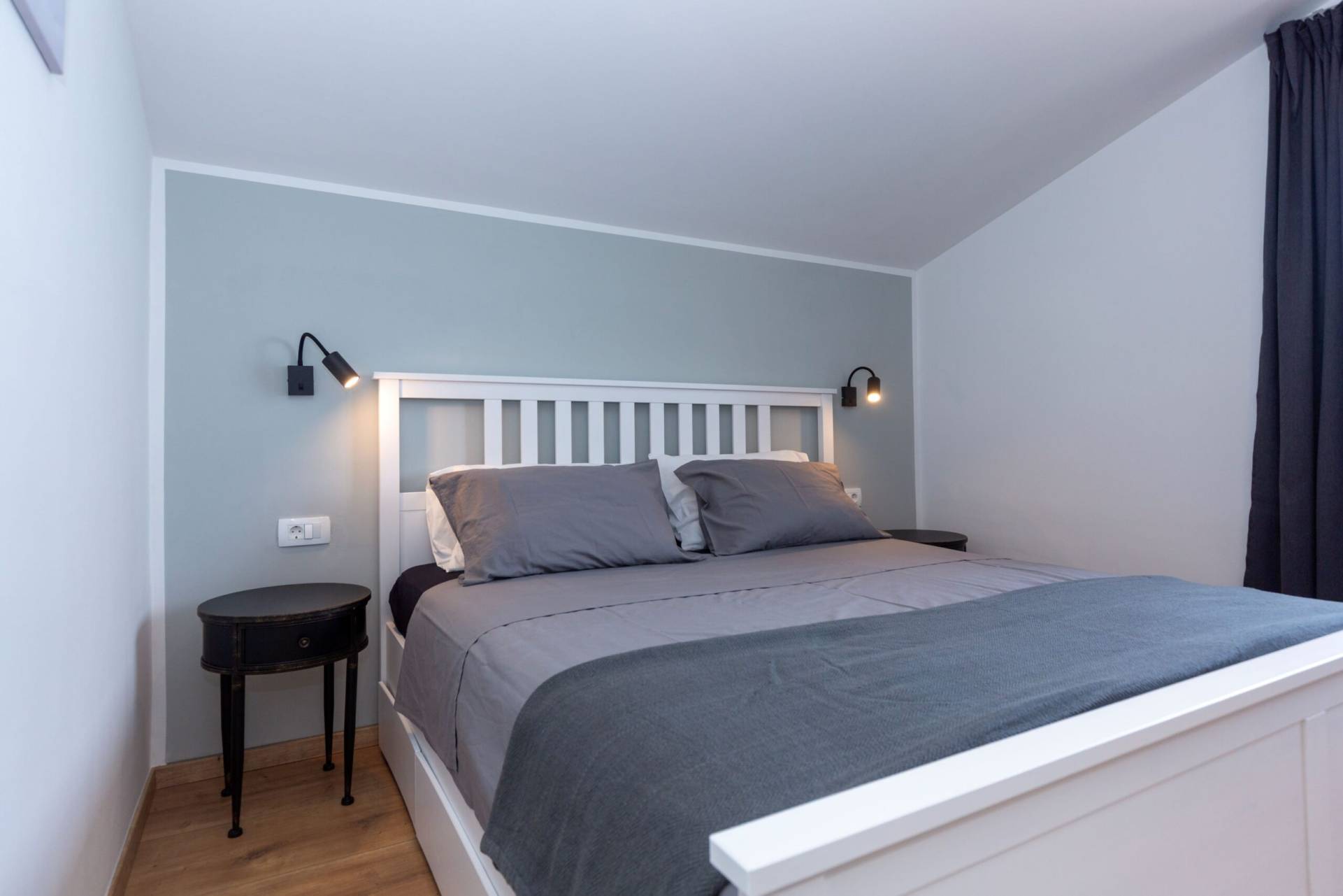 Bedroom with bed for two